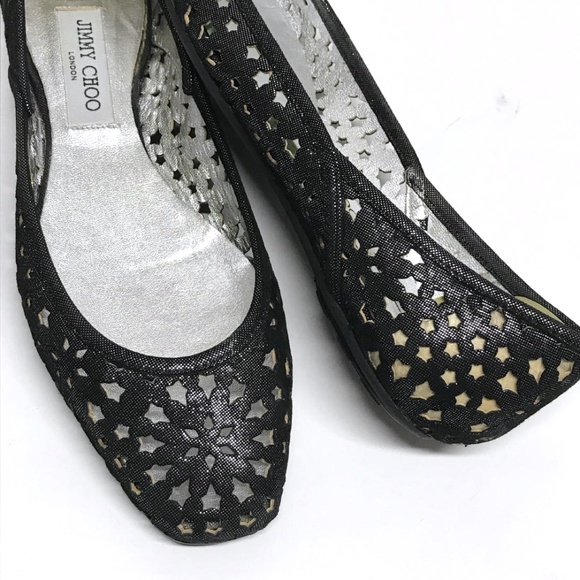 ❌❌SOLD❌❌ JIMMY CHOO STAR Sparkle Flats 40 9.5 - Picture 4 of 8